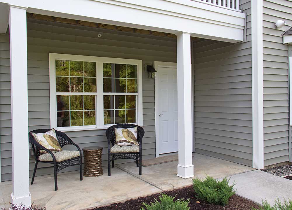 Apartment porch entrance