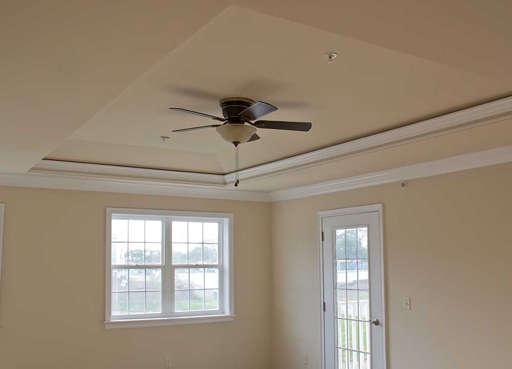 Tray Ceiling with ceiling fan